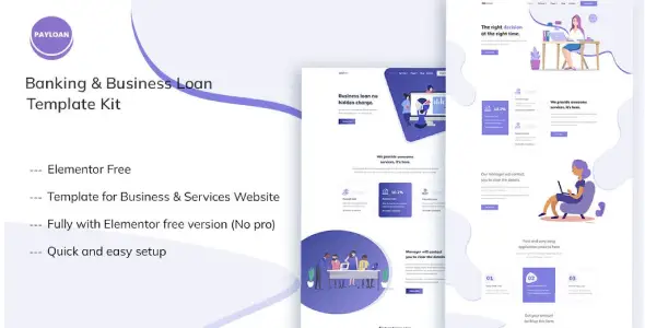Payloan – Banking & Business Loan Elementor Template Kit